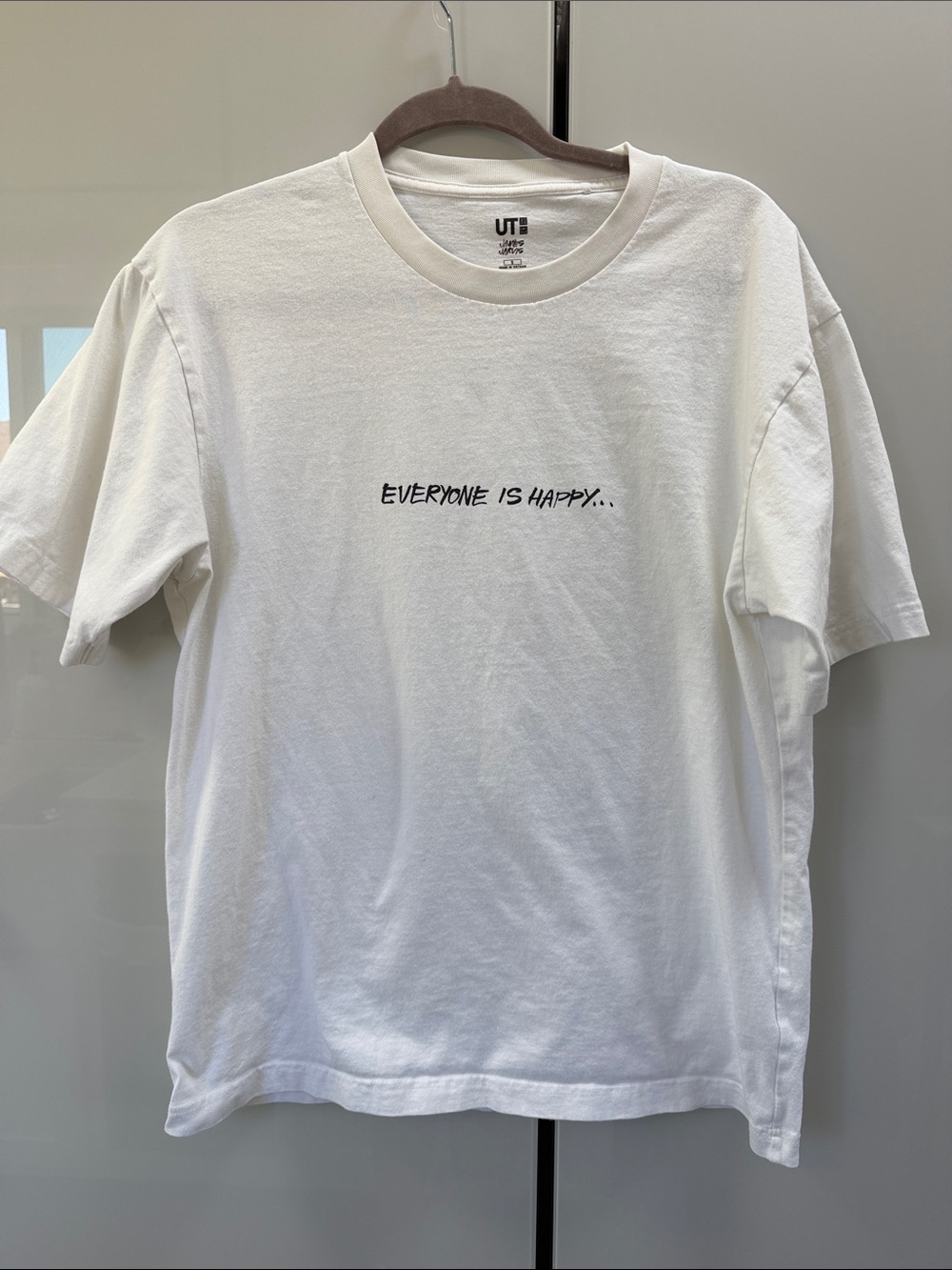 James jarvis Disney White Short-Sleeve Graphic Tee - Black Text